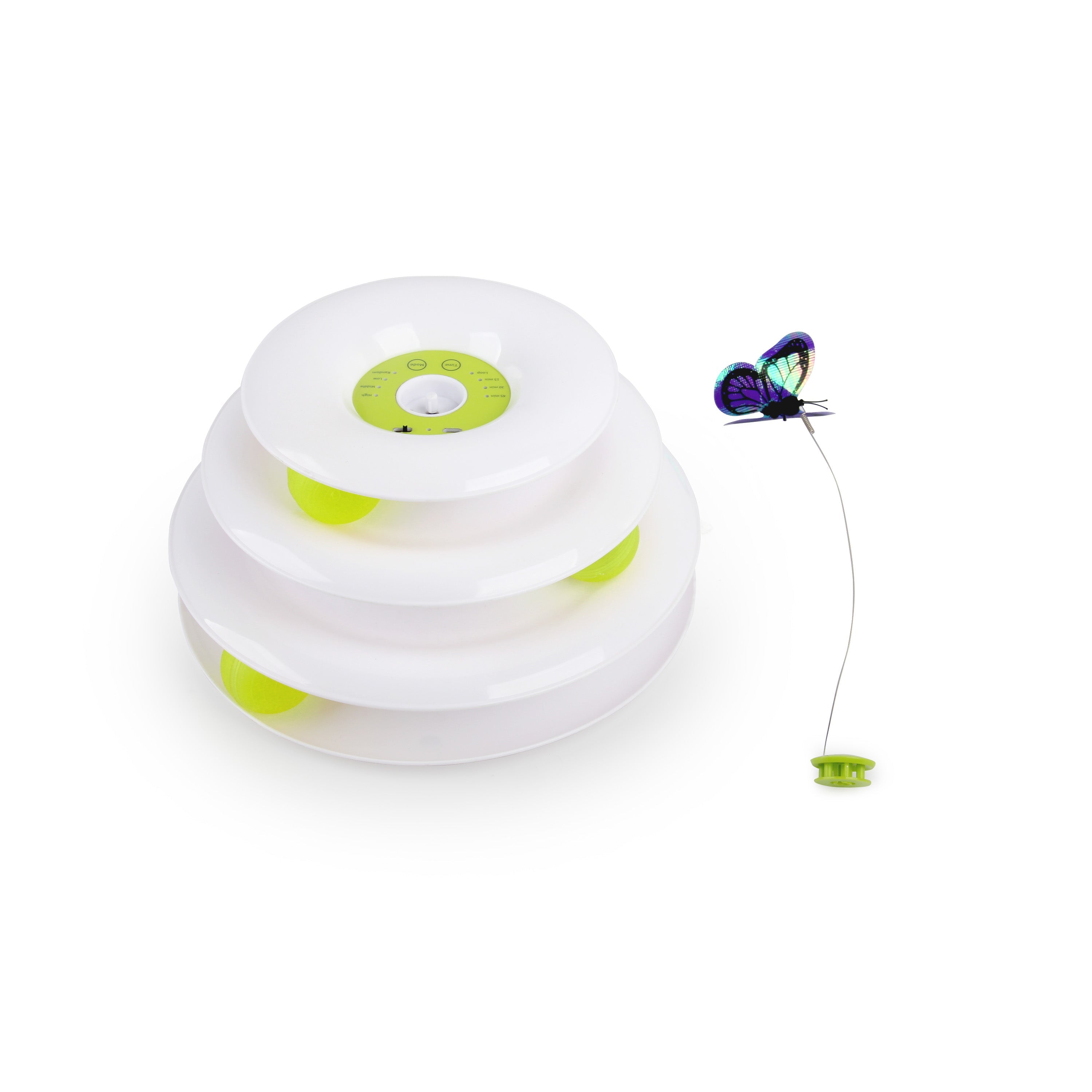 Interactives - Cat Toys - Tower Of Tracks With Butterfly