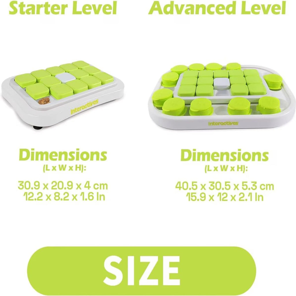 Interactives Dog Puzzle Toys - Mentally Stimulating Treat Dispenser for Training Large