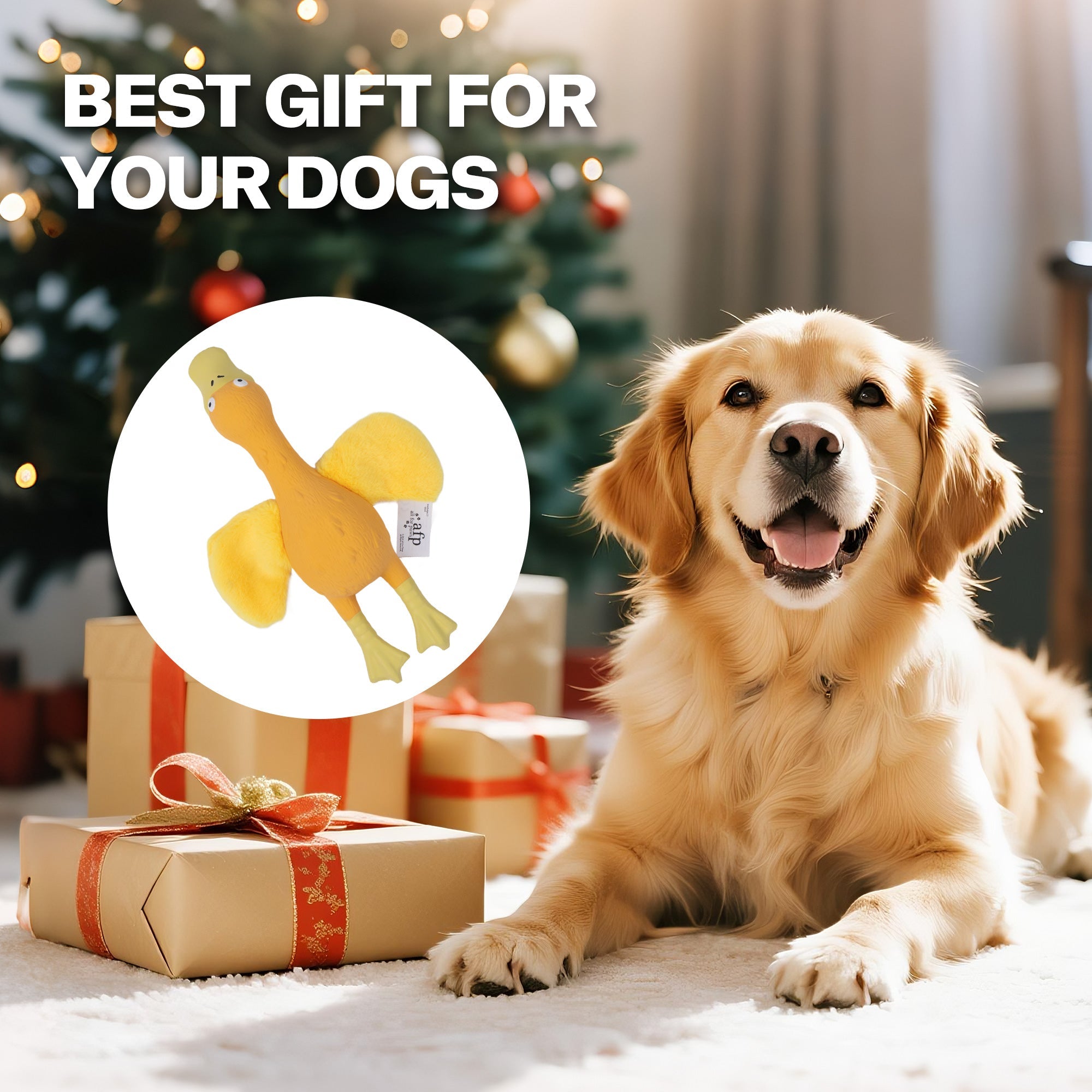 ZooTex - Squeaky Latex Dog Toys - Soft Wing Duck