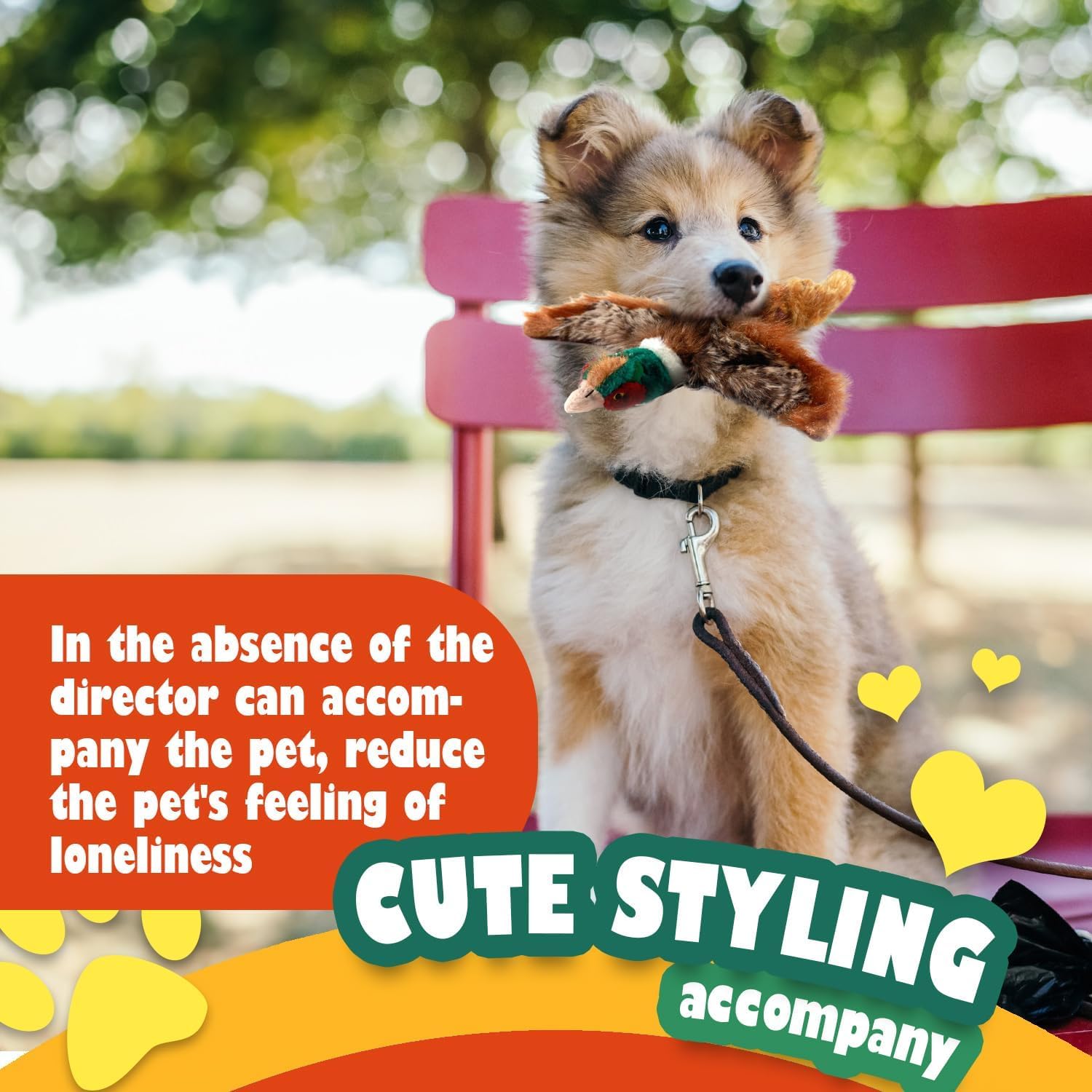 Classic - Dog Toys - Squeaky Dog Pheasant Toys for Dogs