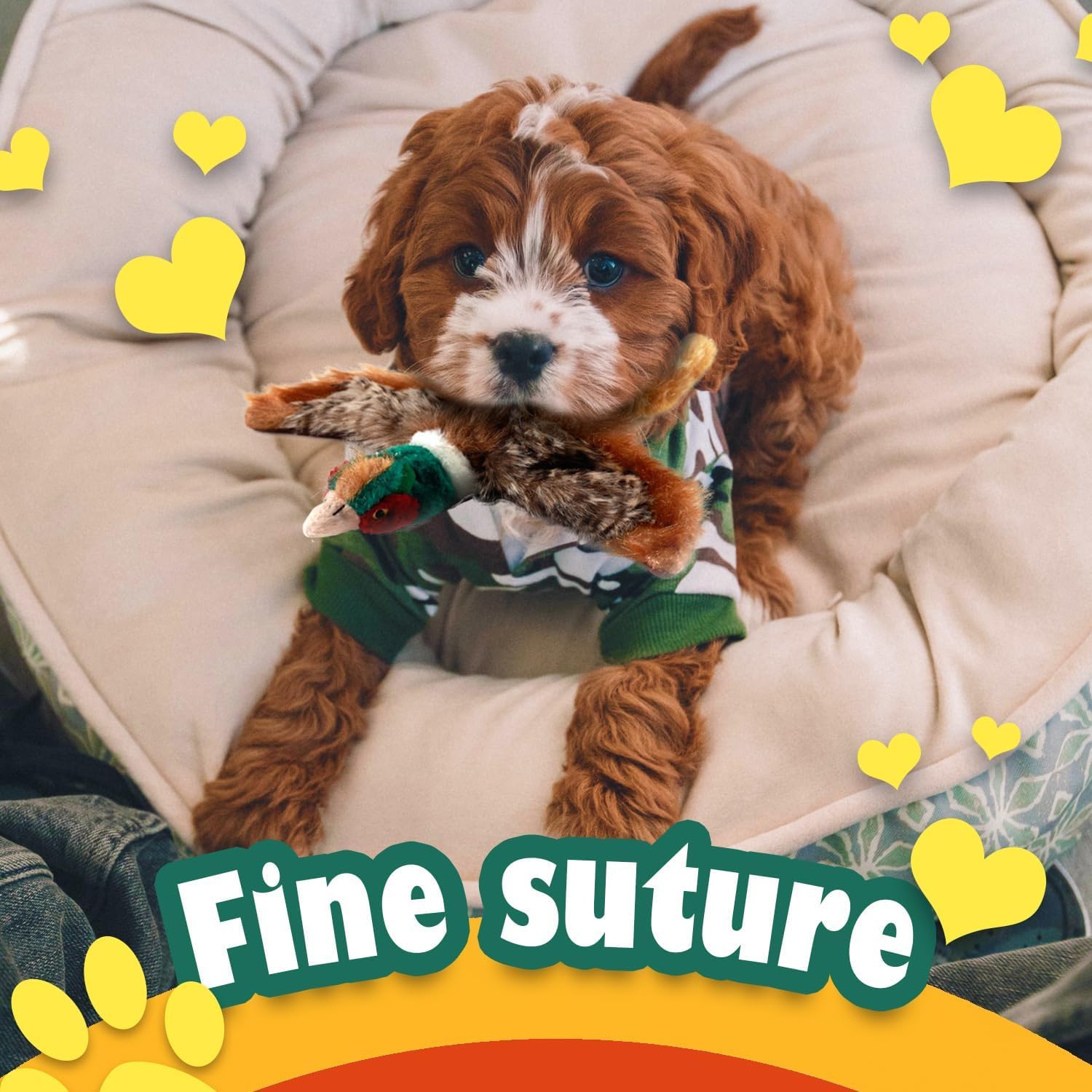 Classic - Dog Toys - Squeaky Dog Pheasant Toys for Dogs