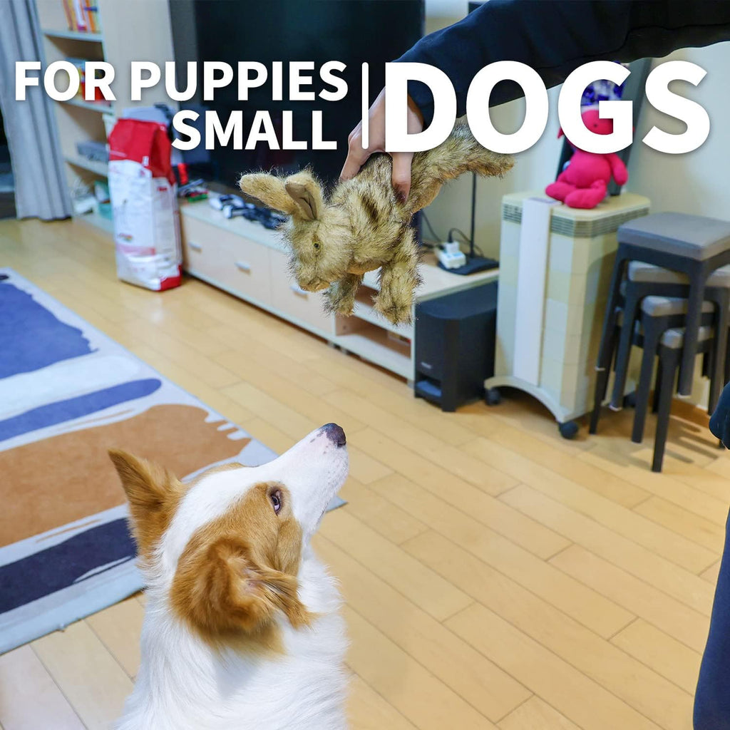 Classic - Dog Toys - Squeaky Dog Brown Rabbit Toys for Dogs - L