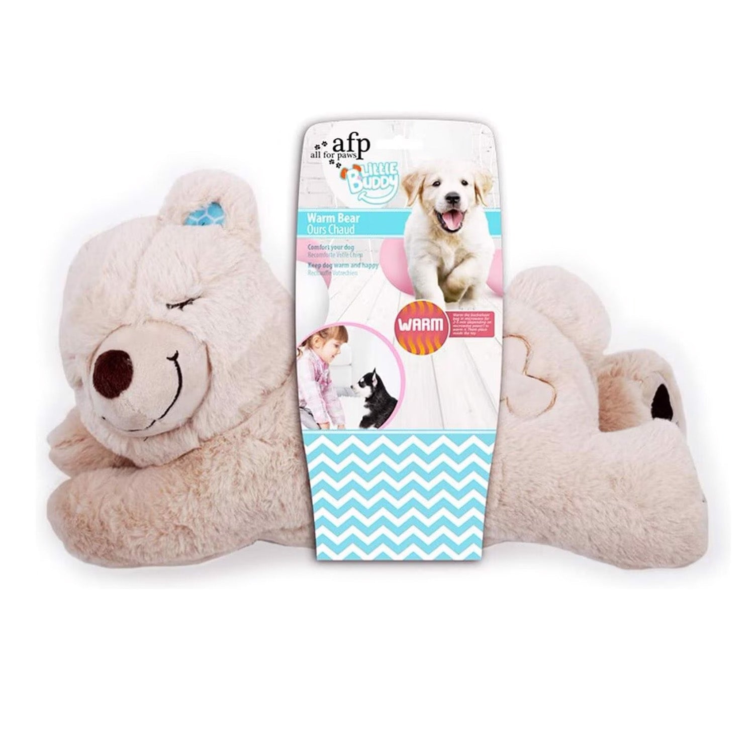 Little Buddy - Puppy Soothing Heartbeat Warm Bear Comfort Dog Sleep Aid Plush Toy