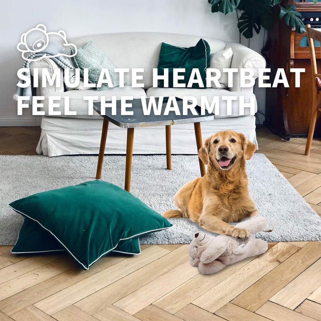 Little Buddy - Puppy Soothing Heartbeat Warm Bear Comfort Dog Sleep Aid Plush Toy