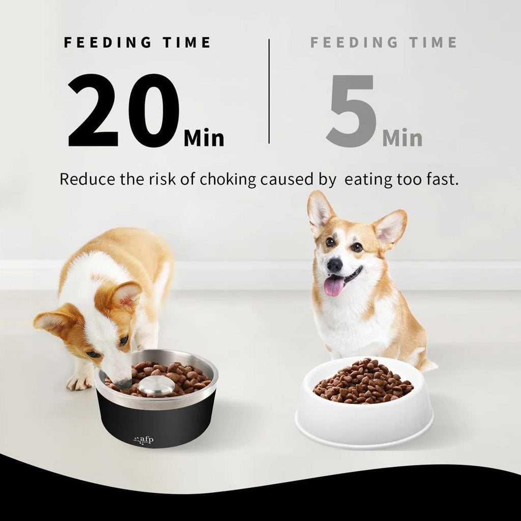 Lifestyle 4 Pets - Slow Feeding Stainless Bowl M