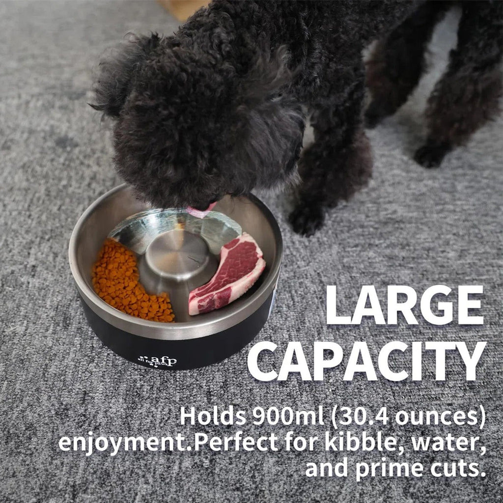 Lifestyle 4 Pets - Slow Feeding Stainless Bowl M