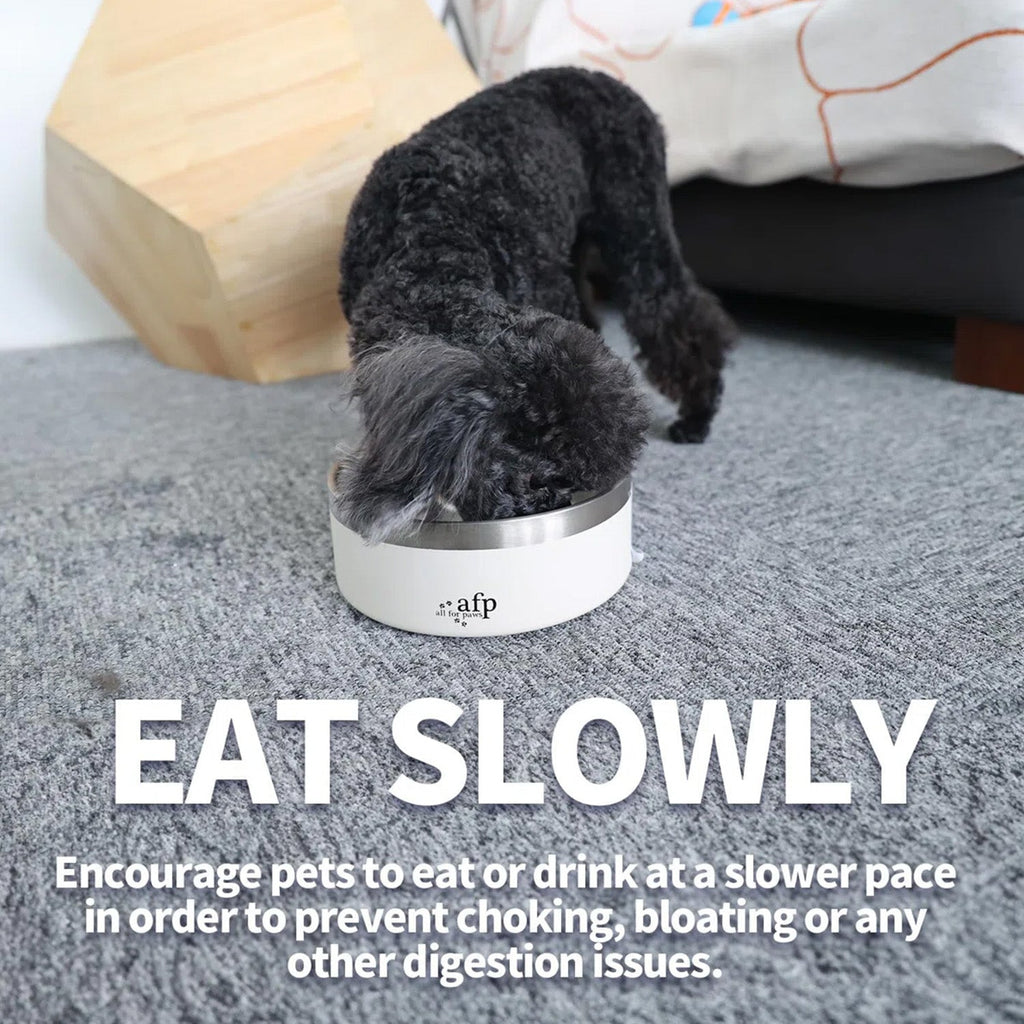 Lifestyle 4 Pets - Slow Feeding Stainless Bowl L