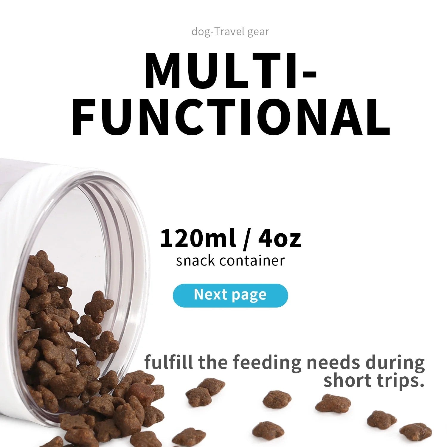 Lifestyle 4 Pets - 2-In-1 Stainless Pet Drinking Bottle -14oz