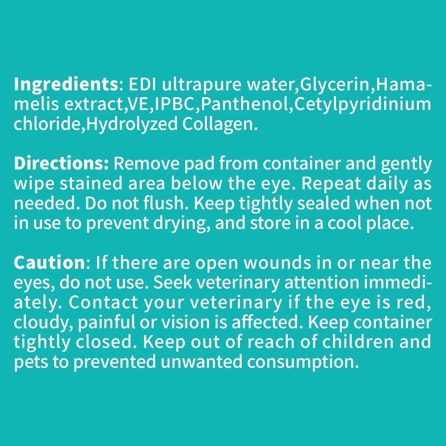 Pet Salon - Unscented Eyes/Ear Cleaning Wipes Dogs & Cats 120 cts