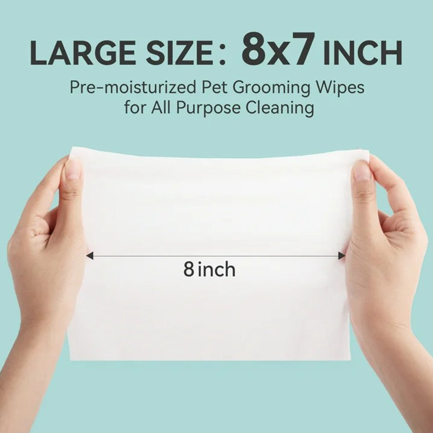 Natural Pet Grooming Wipes for Dogs & Cats - 50 counts/pack, Fresh Larch Scent