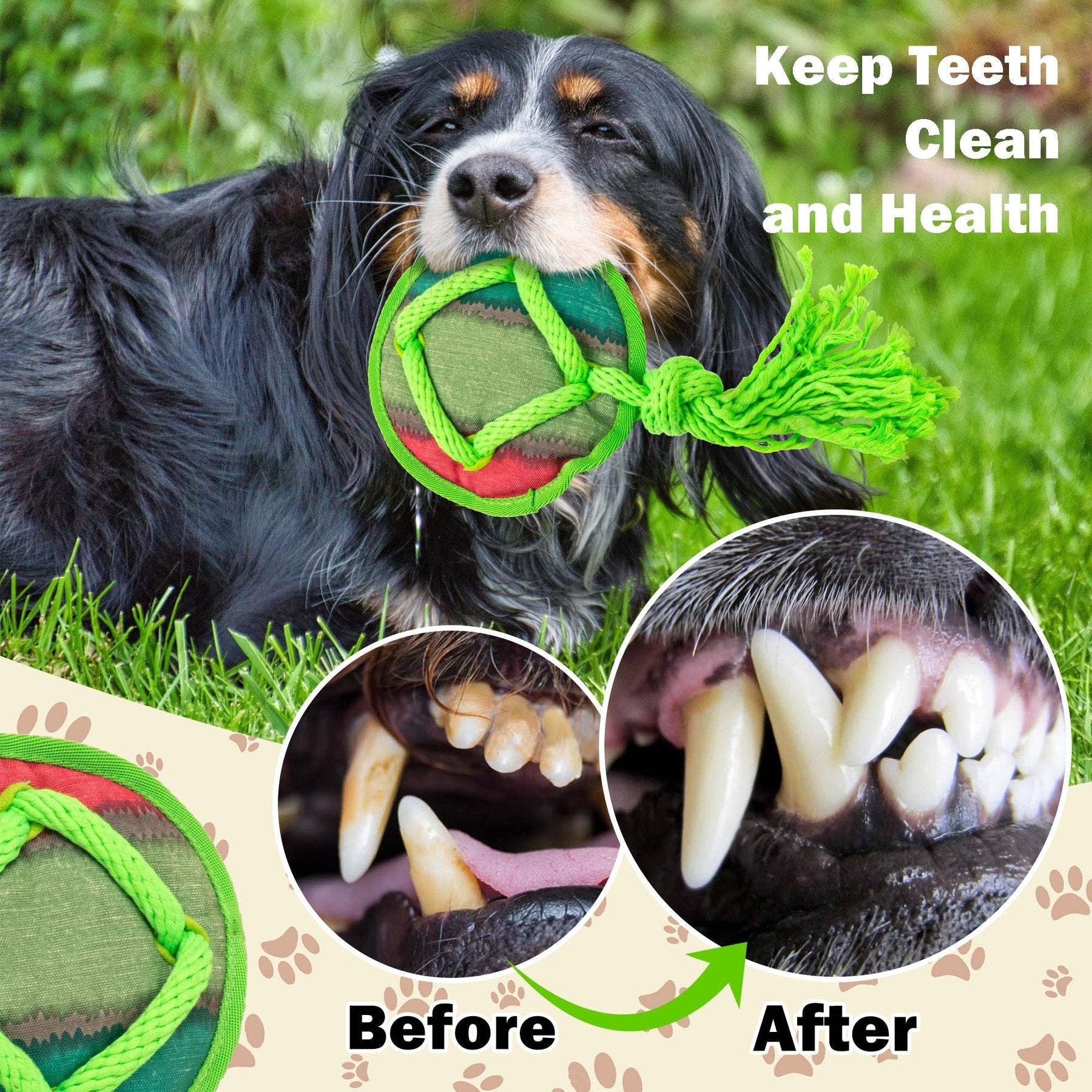 Dog Fetch Toy - Rope Tangle Tangle Disc