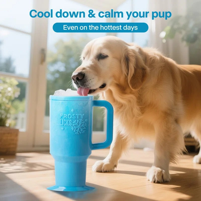 Chill Out - Dog Cooler Bowl - Frosty Lick with Strong Suction Cup