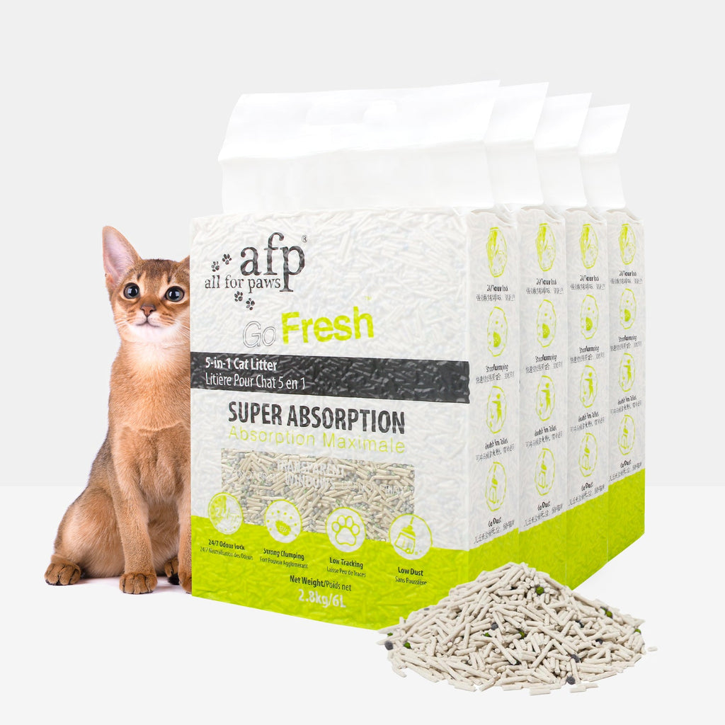 Natural 5 in 1 Tofu Super Absorption Flushable Cat Litter 6L * 4PACKS