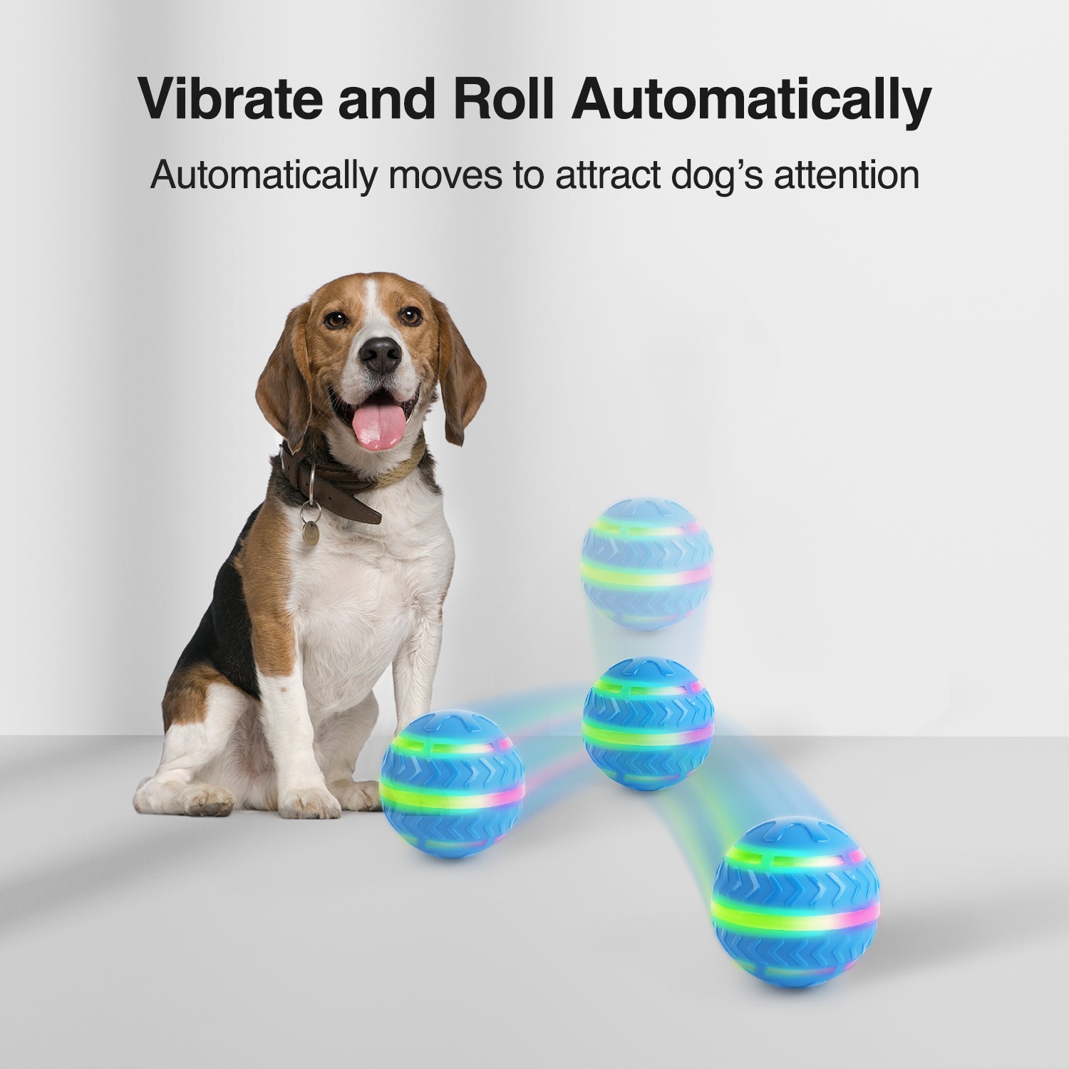Motion-Activated LED Dog Ball