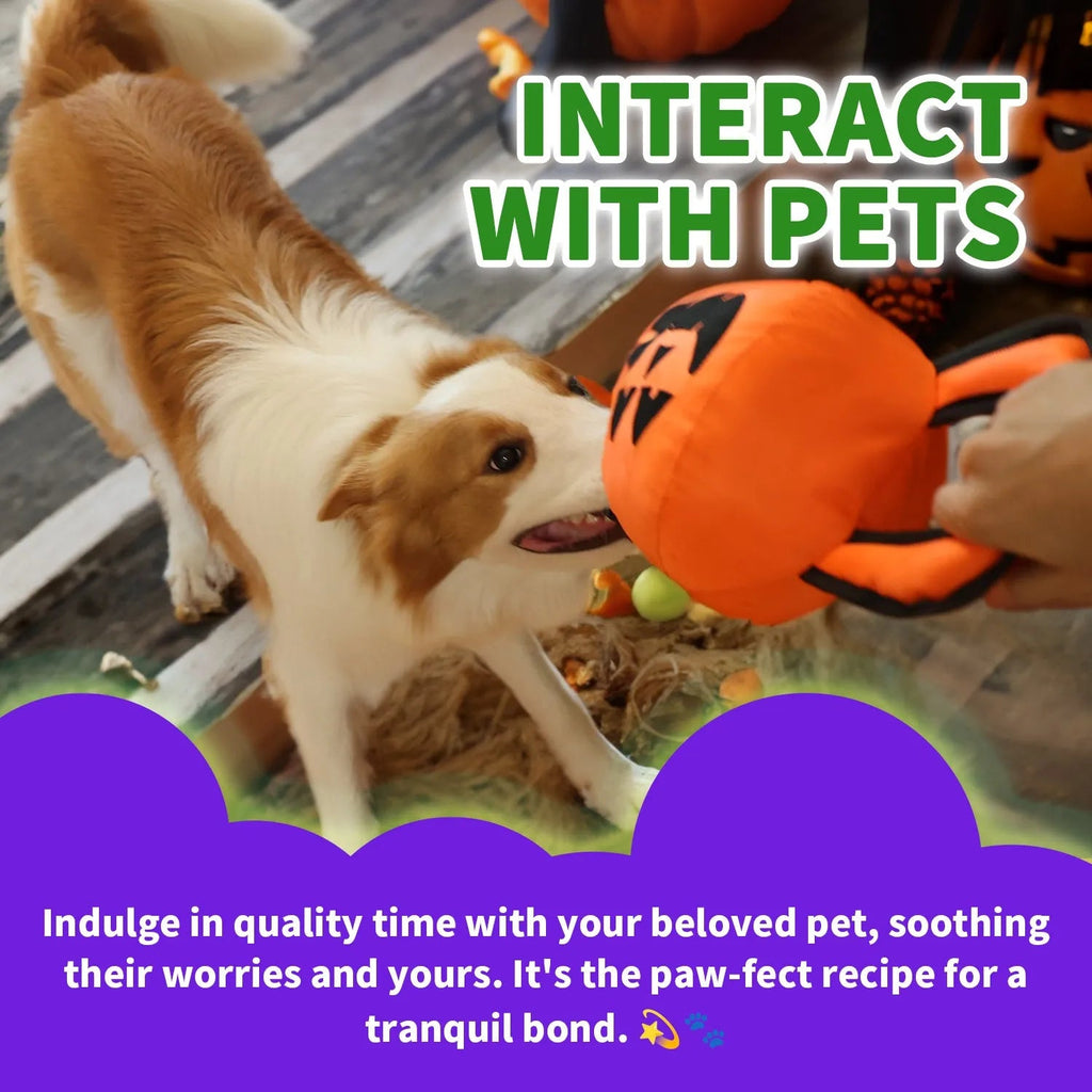 Halloween Handle Ballistic Pumpkin Ball For Dogs