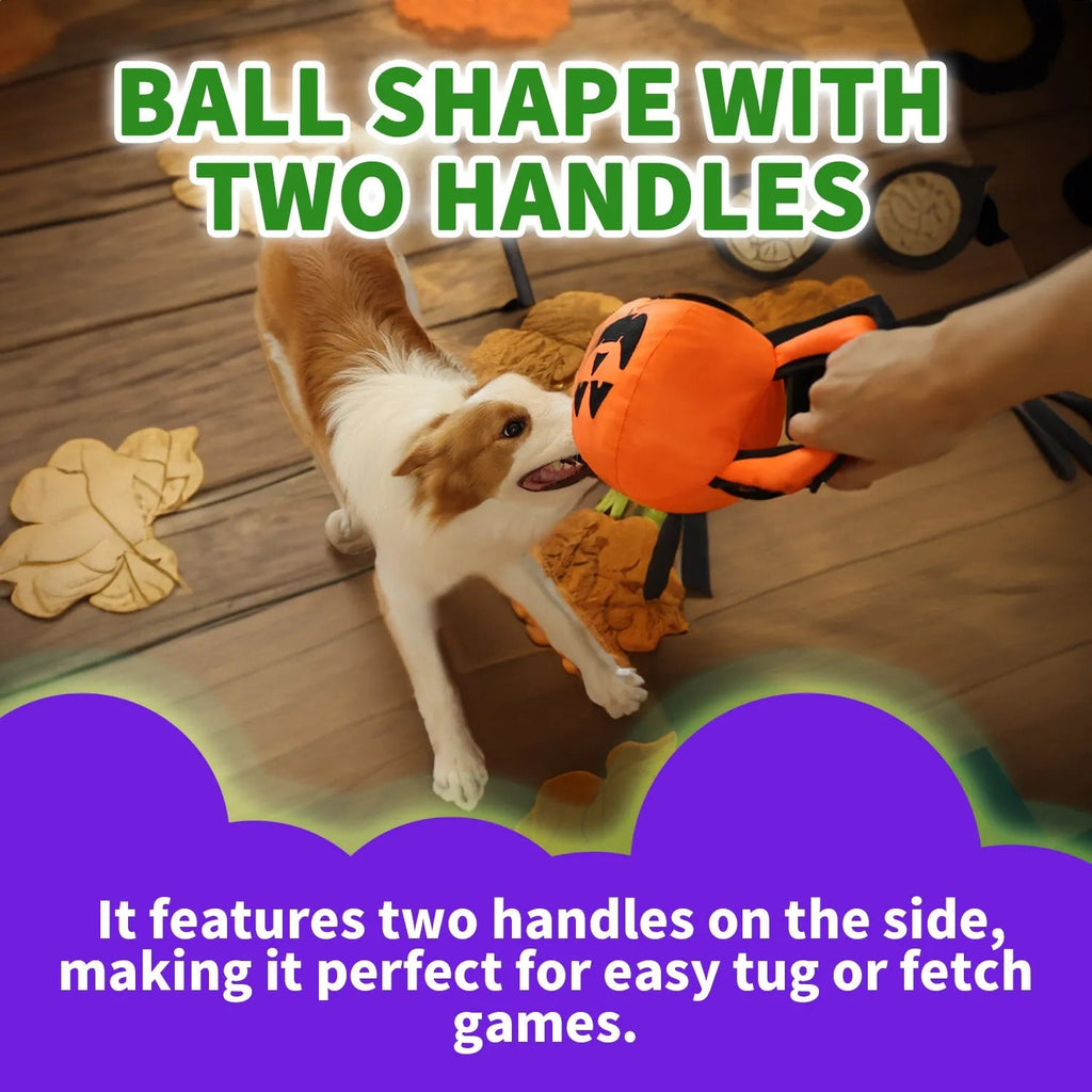 Halloween Handle Ballistic Pumpkin Ball For Dogs