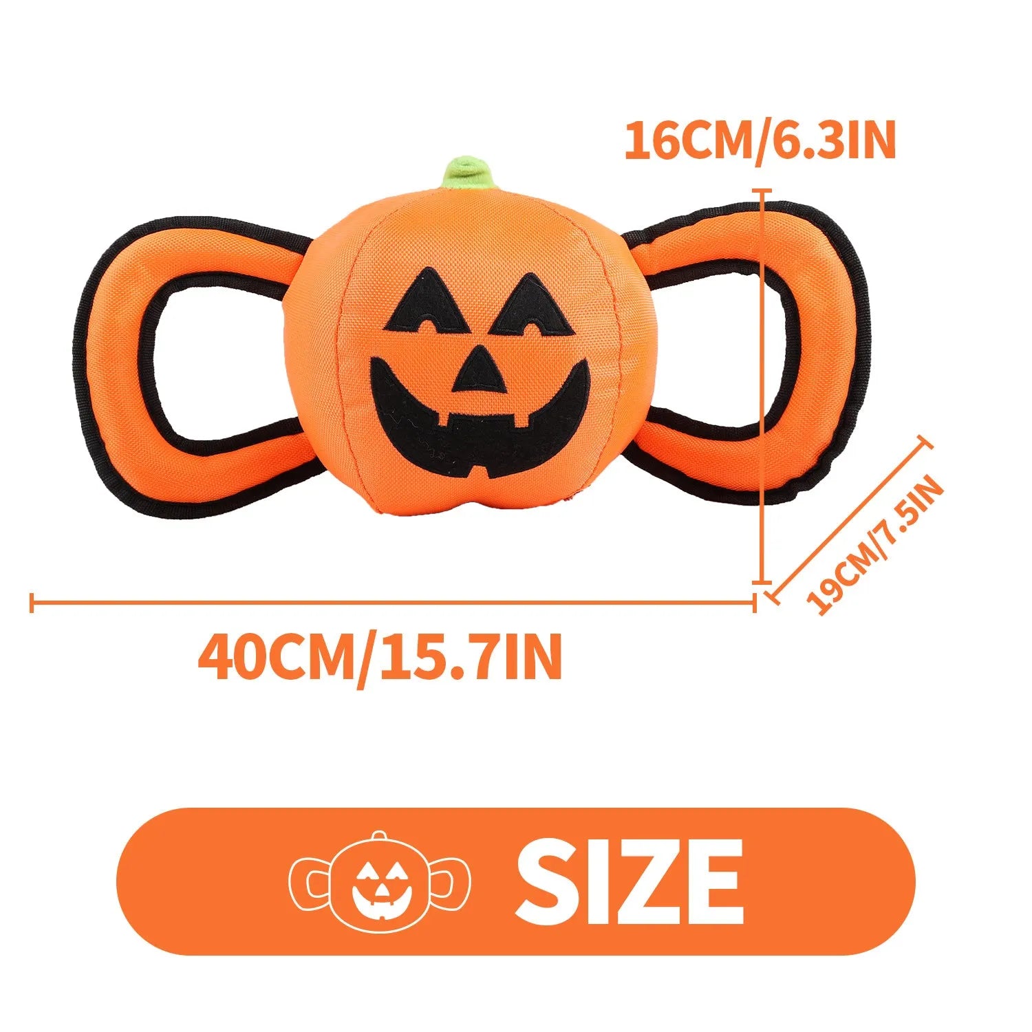 Halloween Handle Ballistic Pumpkin Ball For Dogs